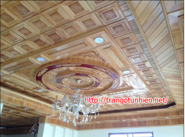 Những mẫu trần gỗ mang phong cách cổ điển cho biệt thự thêm sang trọng